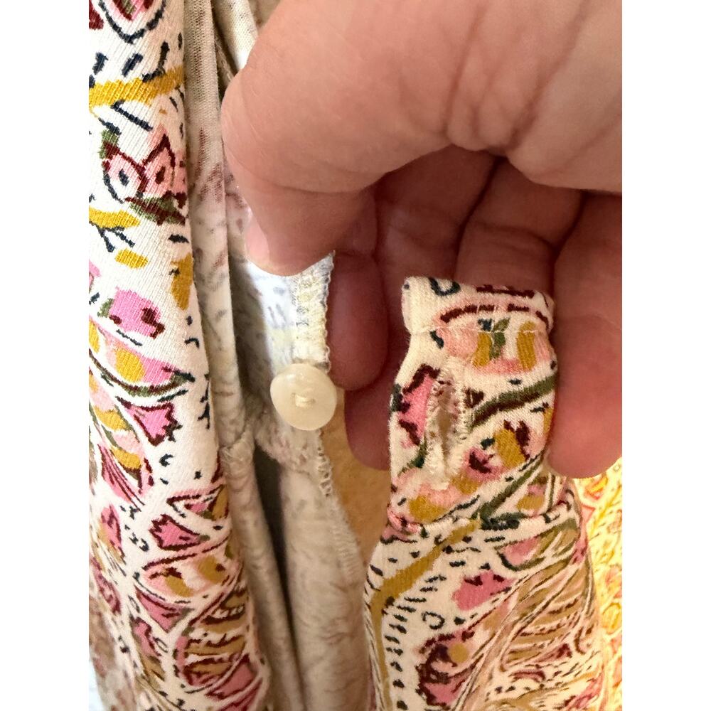 Spartina 449 womens wrap dress paisley floral faux V-neckline feminine soft - Picture 9 of 14